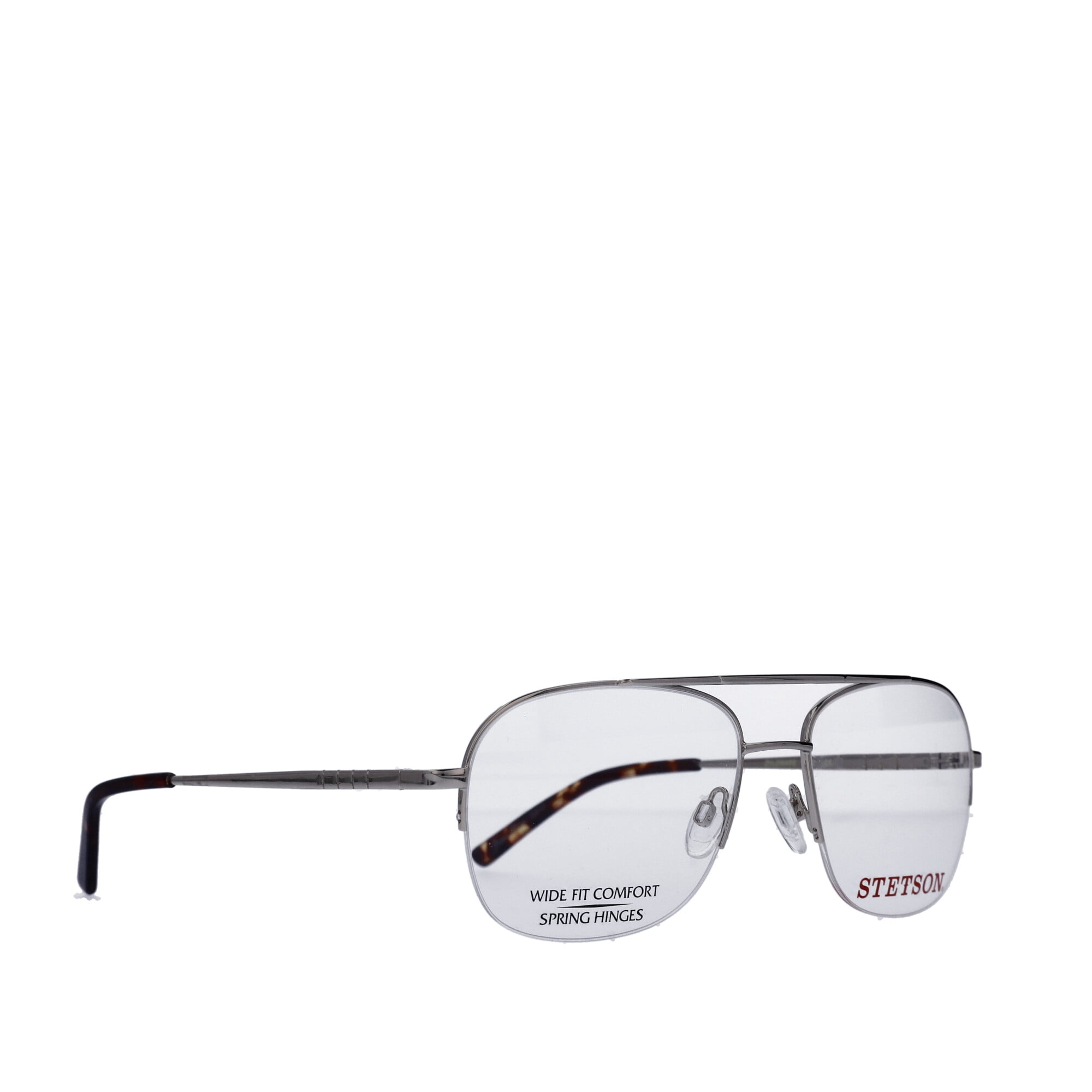 Stetson Men's Square Eyeglasses, ST XL31, Gold, 59-18-150, with Case