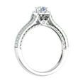 thumbnail image 2 of 5/8 Carat Diamond Halo Ring in 14K White Gold - IGI Certified (Ring Size 9) (I1-I2 Clarity), 2 of 5