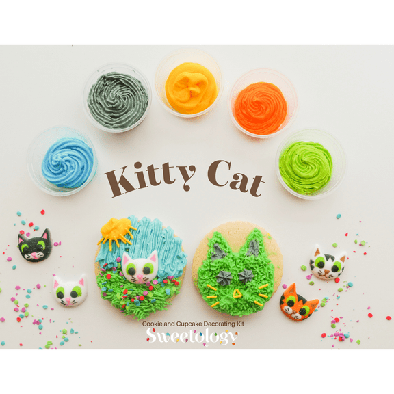 Sweetology Kitty Cat Cupcake and Cookie Decorating Kit