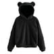 thumbnail image 1 of Otoño Invierno sudaderas con capucha de mujer de invierno de manga larga con orejas de conejo sudadera Linda felpa cálida Casual Sudadera con capucha Tops, 1 of 5