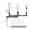 Harness 1 Lead, YPF5 Rfroad Lighting LED Light Harness Kit for Fog