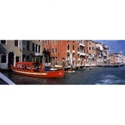 Panoramic Images  Gondolas in a canal Grand Canal Venice Veneto Italy Poster Print by Panoramic Images - 36 x 12