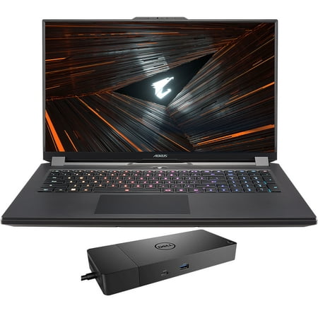 Gigabyte AORUS 17 XE4 Gaming Laptop (Intel i7-12700H 14-Core, 17.3" 360Hz Full HD (1920x1080), NVIDIA RTX 3070 Ti, 32GB RAM, 2x8TB PCIe SSD (16TB), Win 11 Home) with Thunderbolt Dock WD19TBS