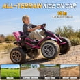 thumbnail image 5 of East doll 24V Ride on Toys for Big Kids, 24V Ride ons Car ATV for Kid with 4×200W Motors, Parent Remote Control, Bluetooth Music, Adjustable Seat, Off Road Kids Electric Car for Ages 3-12, Pink, 5 of 10