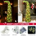 thumbnail image 7 of 5Ft Prelit Bendable Christmas Tree,Top Decorated with Red Balls,Collapsible Xmas Tree with Lights, The Best Christmas Decorations Suitable for Home, Apartments, and Offices, 7 of 7