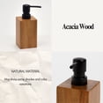 thumbnail image 5 of Bath Hand Soap & Lotion Dispenser ACACIA 10 FL OZ Brown and Black, 5 of 8