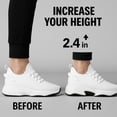 thumbnail image 3 of Tallure Sneakers for Men & Women, 4 Inch Hidden Height Increase Shoes, Arch Support Cushioned Sole, Lightweight Breathable Non-Slip Walking Shoes, 3 of 8