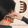 thumbnail image 2 of Sandalwood Massage Comb, Five-Tooth Whale Comb, Scalp Scraping Head Massager, Relaxing Body Massage Tool for Hair  Wellness, 2 of 8