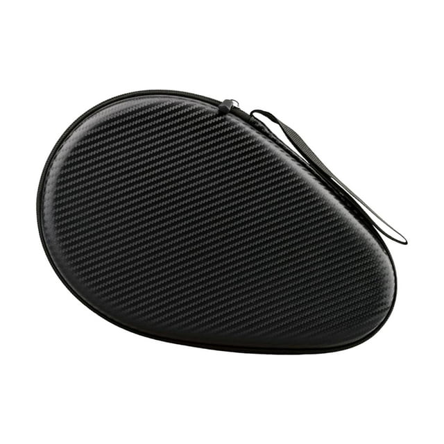 Maoww Table Tennis Racket Bag EVA Wear Resistant Sturdy for Outdoor Training silver Black 18cmx28cmx7.5CM