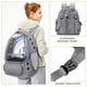 thumbnail image 4 of Mochila para gatos YUNLINLI, transpirable, gris burbuja, 9 kg, 4 of 6