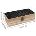 thumbnail image 2 of 7.9×2.3 In Wooden Boxes Durable Easy To Use Dustproof Prevent Slippery Delicate And Cabinet Black Houndstooth Vintage Texture_85706_1, 2 of 8