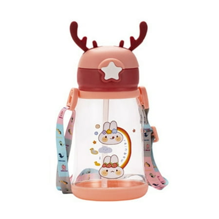 

Sukalun Big Belly Water Cup Cute Cartoon Straw Bottle for Children