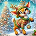 thumbnail image 1 of 5D DIY Kit Ciervos Navidad Del Arte 30x30cm, 1 of 9