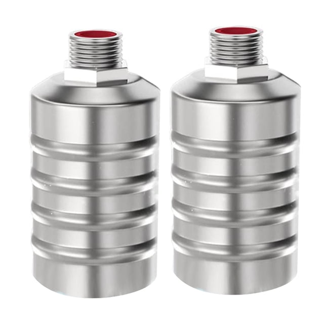 2Pcs Fully Automatic Water Level Control Float Valve, Water Level Controller Tank 1/2Inch Upper Water Intake,2 x Fully Automatic Water Level Control Float Valve,Silver