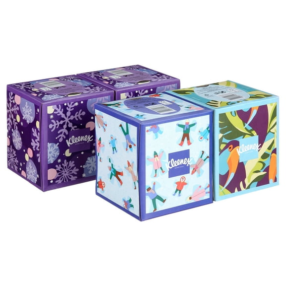 Kleenex 50173 Ultra Soft Facial Tissue, 3-Ply, 4 Boxes/Pack Towels