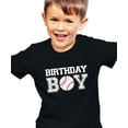thumbnail image 2 of Baseball Shirt for Boys Sixth Birthday Outfit - Sports Age 6 Number Tee for Toddler Black Shirt 4T, 2 of 8
