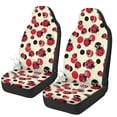 thumbnail image 4 of Jeiento Ladybug Car Seat Covers Front Seats Only 2 Pcs Front Seat Cover Set Interior Covers Fashion Auto Interior Accessory for Sedan Truck SUV Van Decorative Accessory, 4 of 7
