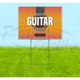 thumbnail image 1 of Acoustic Guitar Lessons (18" x 24") Yard Sign, Includes Metal Step Stake, 1 of 6