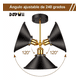 thumbnail image 4 of Lamparas De Pared de Interior Focos Vintage Industrial E26 3 pz Negro, 4 of 5