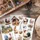 thumbnail image 4 of Juego de 3 calcomanías de granja para muebles y manualidades (6x12 pulgadas): gallo, gallina, huevo, flores y motivos campestres., 4 of 7