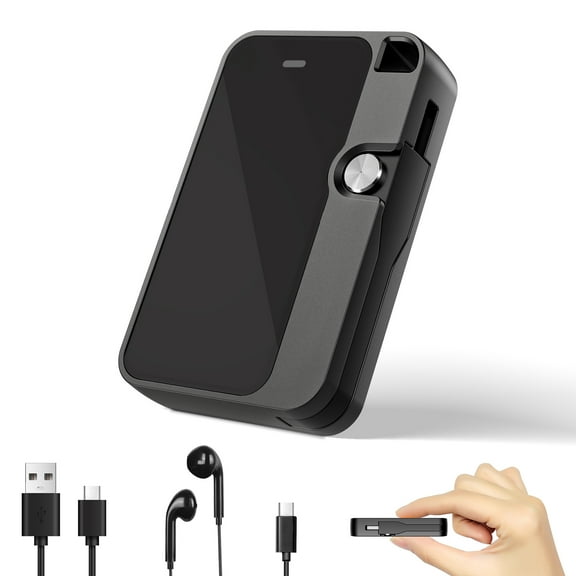 Cawbing Mini Voice Recorder, 32G Mp3 Spy Magnetic Voice Activated Recorder for Interview Meeting