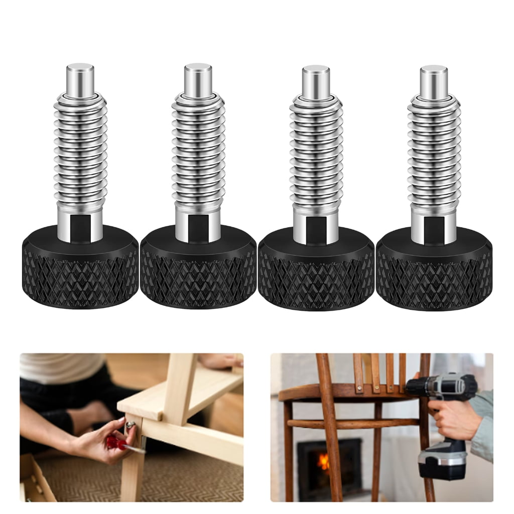 WINDLAND 4pcs M6 Stainless Steel Quick Releases Pin for Projects Supplies and Repairs