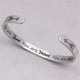 thumbnail image 4 of Pulseras para regalos inspiradores para mujeres niñas Regalos de graduación para ella Motivación Cumpleaños Brazalete Amistad Joyas personalizadas Plata JAMW Sencillez, 4 of 5