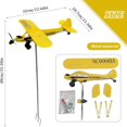 thumbnail image 3 of Garden Decoration, Aircraft Weathervane .3X12.6 Inches Easy to Install Outdoor Metal Weathervane Suitable for Garden Aviation Enthusiasts Gift, Card Slot, 3 of 6