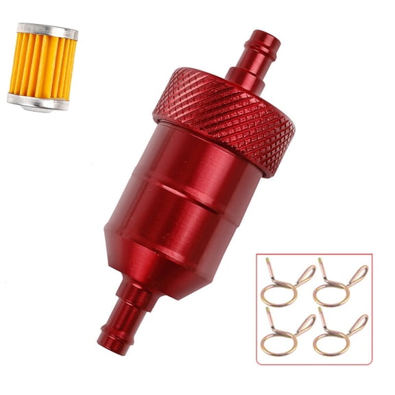 8MM Aluminum alloy Inlne FUEL Filter Motorcycle ATVs Motorbike Moped