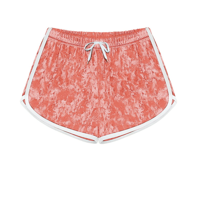 Sweety Thingswomen's Pink Velvet Drawstring Shorts - Summer