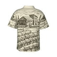 thumbnail image 3 of Balery Men'S Summer Hawaiian Shirts Short-Sleeve Design Name Printed Casual Shirts - Size Name, 3 of 9