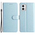 thumbnail image 1 of For Motorola Moto G73 5G Silk Texture Wallet PU Leather Stand Cover Hand Strap Flip Case, 1 of 5