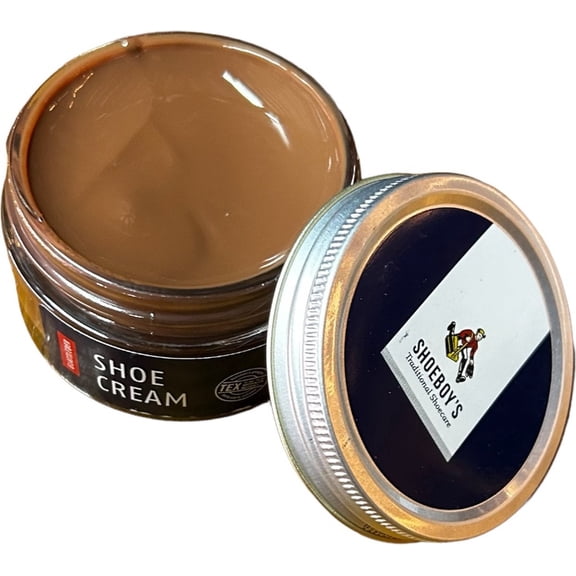 Shoeboy's 55 Havana Shoe cream is the perfect choice for maintaining and rejuvenating your high-quality smooth leather shoes. One of the best shoe polishes.