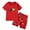 Red, variant on Vedolay Boys Short Sets Boys Printing Short Sleeve T-Shirt and Shorts Boys Summer Clothes Set,A 6-12 Months