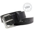 thumbnail image 4 of Nickel Smart Rope Embossed Black Leather Men's Belt, 4 of 6