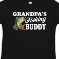 thumbnail image 4 of Inktastic Grandpa's Fishing Buddy with White Text Boys Toddler T-Shirt, 4 of 5