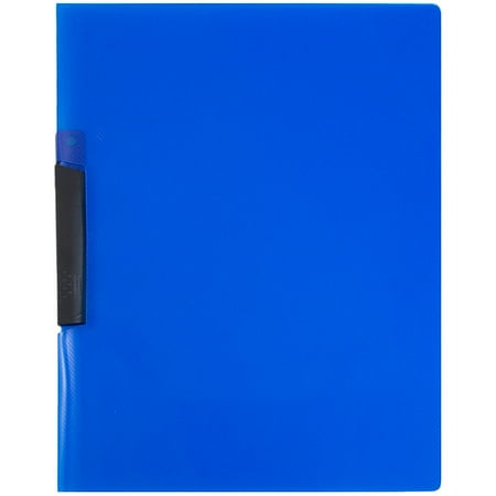 JAM Paper & Envelope Swing Lock Report Cover, Blue Solid, 1/Pack