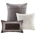 thumbnail image 6 of Madison Park MP13-3399 Rhapsody 6 Piece Quilted Coverlet Set Full and Queen, Gray, 6 of 6
