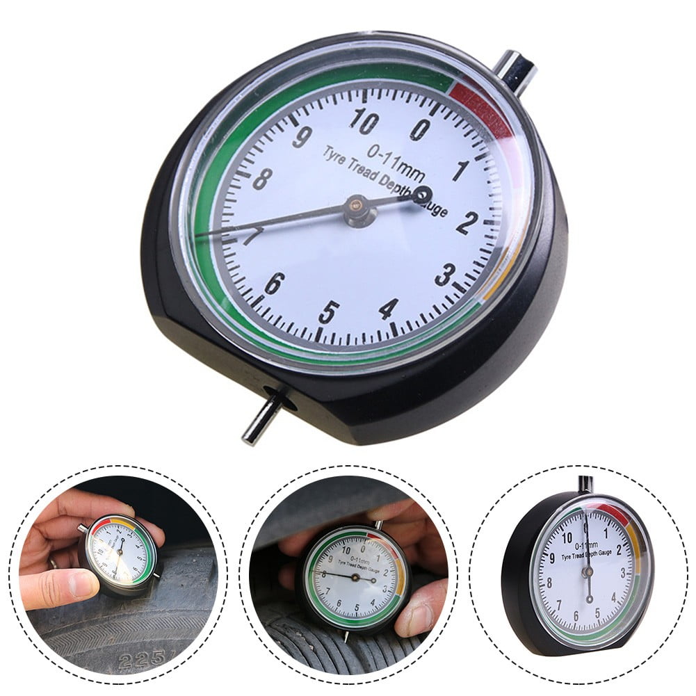 Prefessional Dial Tire Tread Depth Gauge Easy Reading For Motorcycle