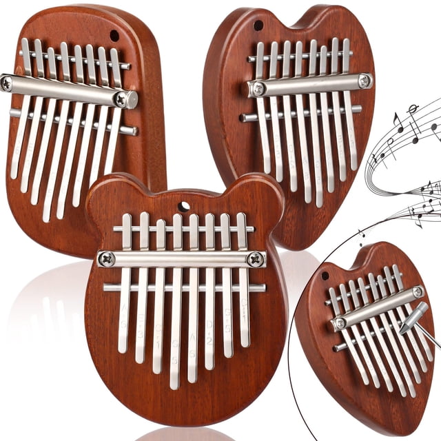 Thumb Piano Yeshone, 8 teclas, minidedo, Kalimba, paquete de 3