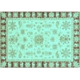 thumbnail image 1 of Ahgly Company Indoor Rectangle Oriental Light Blue Traditional Area Rugs, 4' x 6', 1 of 4