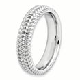 thumbnail image 3 of Bague en Argent Sterling Stackable Expressions Rhodium Taille 6, 3 of 3