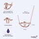 thumbnail image 5 of Collares para Mujer LuckyLy Corazón Doble Acero Inoxidable Baño Oro Rosa 14k Modelo Elsie Unitalla, 5 of 6