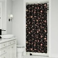 thumbnail image 2 of Vintage Rose and Peony Botanical Curtain 36x72, Romantic Floral Garden Style for Elegant Bathrooms, 2 of 5