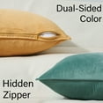 thumbnail image 4 of Topfinel Orange Teal Decorative Throw Pillows Covers ,Velvet Couch Pillows Aesthetic Living Room Decor,Peach Pink Western Cushion Case,Set of 4,20x20 Inch, 4 of 7