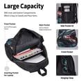 thumbnail image 4 of Balery Wave Chain Shark Mochila escolar 3 en 1 para niños: mochila resistente con lonchera térmica y estuche para lápices. Mochila escolar para niños y niñas., 4 of 7