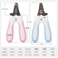 thumbnail image 3 of Pet Grooming Scissors & Nail Clippers Set - Dog & Cat Supplies, Pet Nail Care Accessories, Sharp Moon-Shaped Blades, Safety Shield Design, Automatic Spring Rebound, Lockable, Makeup Organizers, 3 of 5