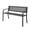 Basic model, variant on Plagage Outdoor -Person Steel Outdoor Bench for Garden Patio Porch Classic Design Metal Backrest 550lb Capacity – Black