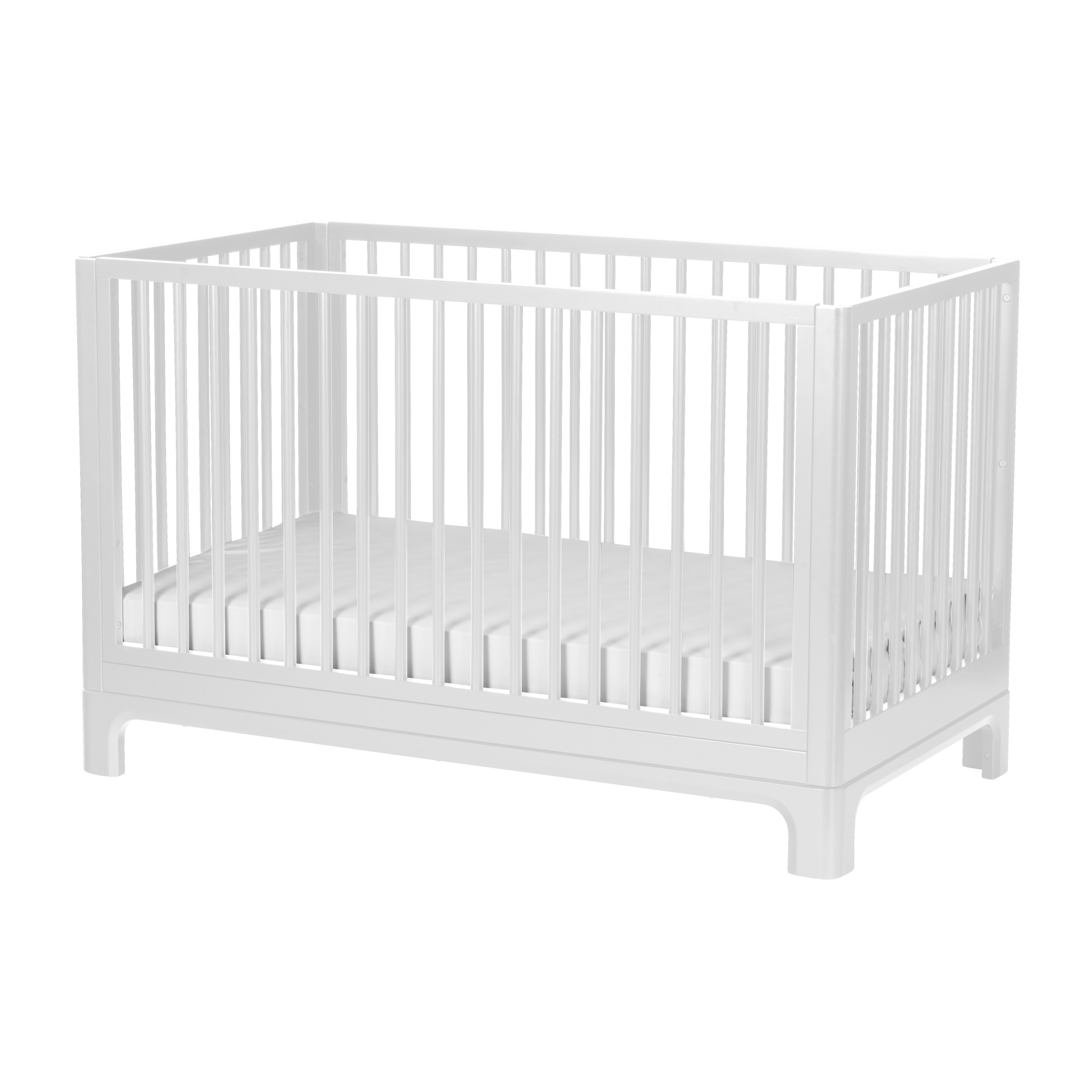 Little Seeds Posey 4-in-1 Convertible Baby Crib, True White