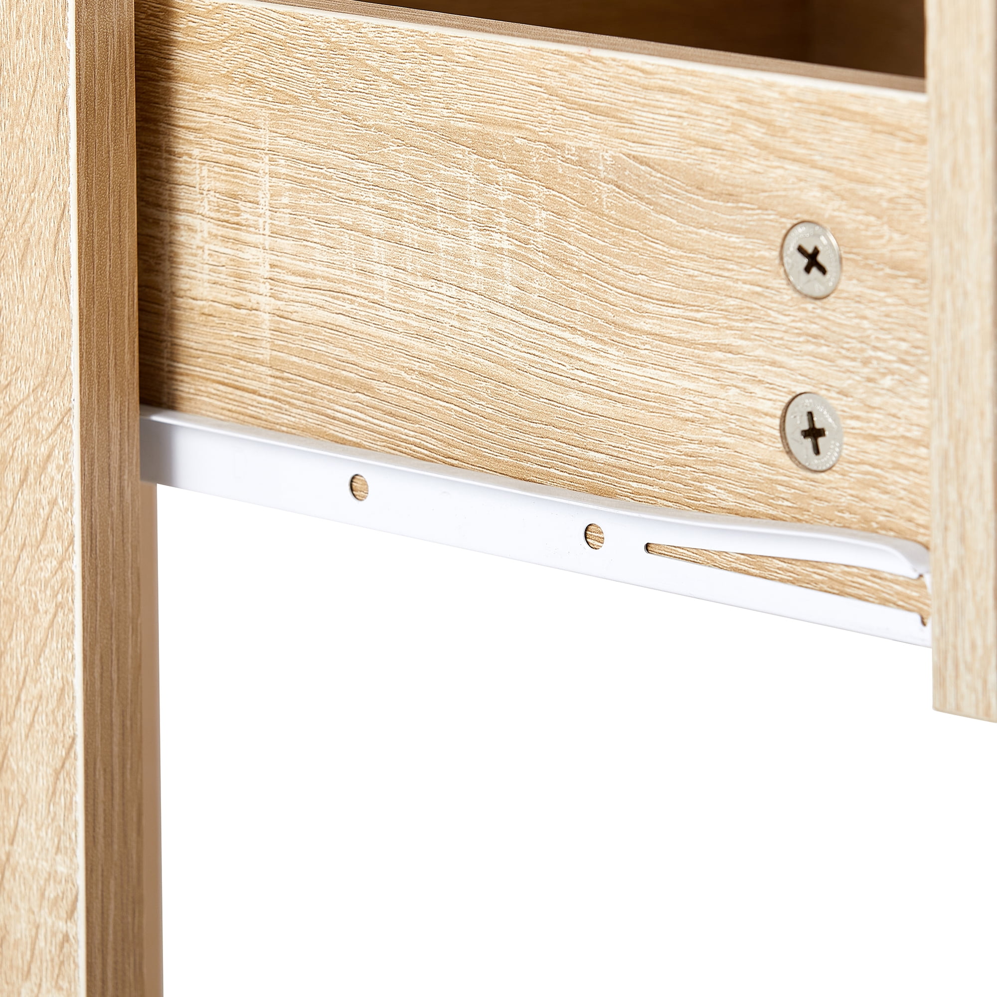 Kadyn Rattan Side Table, 15.75" Bedside End Table with Drawer, Modern Farmhouse Nightstand for Living Roon, Natural Kadyn Rattan Side Table, 15.75" Bedside End Table with Drawer, Modern Farmhouse Nightstand for Living Roon, Natural